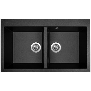 Kuchyňský dřez Sinks Amanda 860 DUO Metalblack 74