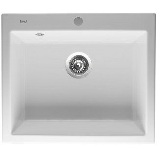 Kuchyňský dřez Sinks Ceram 600 Bílá 11
