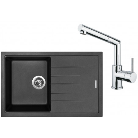 Set Sinks (dřez Best 780 Metalblack 74 + baterie Mix 350 P Chrom) Set Sinks (dřez Best 780 Metalblack 74 + baterie Mix 350 P Chrom)