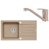 Set Alveus (dřez Niagara 30 Beige 55 + baterie Nina Beige 55 + dárek)