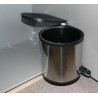 Odpadkový koš Wesco kruhový, nerezový 15 l Odpadkový koš Wesco kruhový, nerezový 15 l