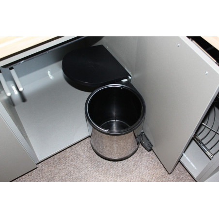 Odpadkový koš Wesco kruhový, nerezový 15 l Odpadkový koš Wesco kruhový, nerezový 15 l