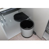 Odpadkový koš Wesco kruhový, stříbrný 15 l Odpadkový koš Wesco kruhový, stříbrný 15 l