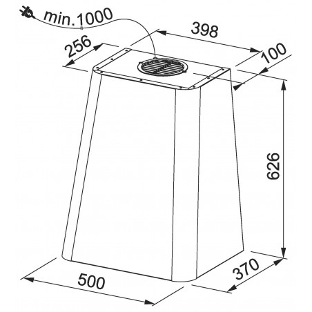 Odsavač par Franke Smart Deco FSMD 508 WH Bílá