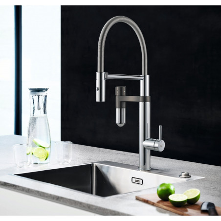Kuchyňská baterie Franke Vital Tap Chrom/Gun Metal, se sprchou