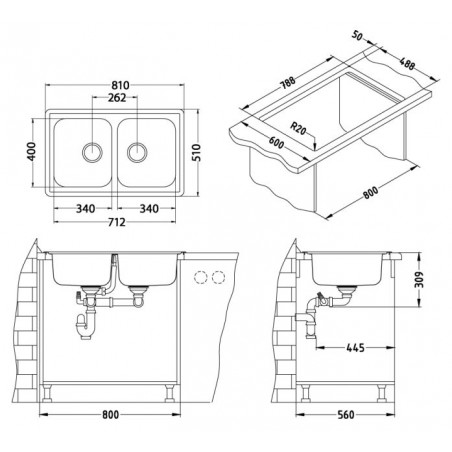 Kuchyňský dřez Alveus Elegant 40 Satin