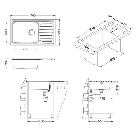 Kuchyňský dřez Alveus Galeo 30 Satin