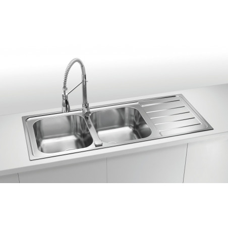 Kuchyňský dřez Alveus Line 100 Maxim Satin, pro horní montáž