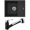 Set Sinks (dřez Linea 600 N Granblack 30 + baterie Legenda S Granblack 30)