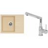 Set Sinks (dřez Linea 600 N Sahara 50 + baterie Mix 350 P Chrom)