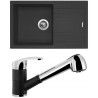 Set Sinks (dřez Linea 780 N Granblack 30 + baterie Legenda S Granblack 30)