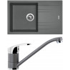 Set Sinks (dřez Linea 780 N Titanium 72 + baterie Pronto Titanium 72)