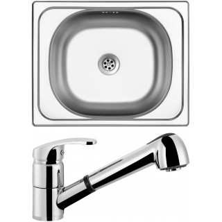 Set Sinks (dřez Classic 500 + baterie Legenda S Chrom)